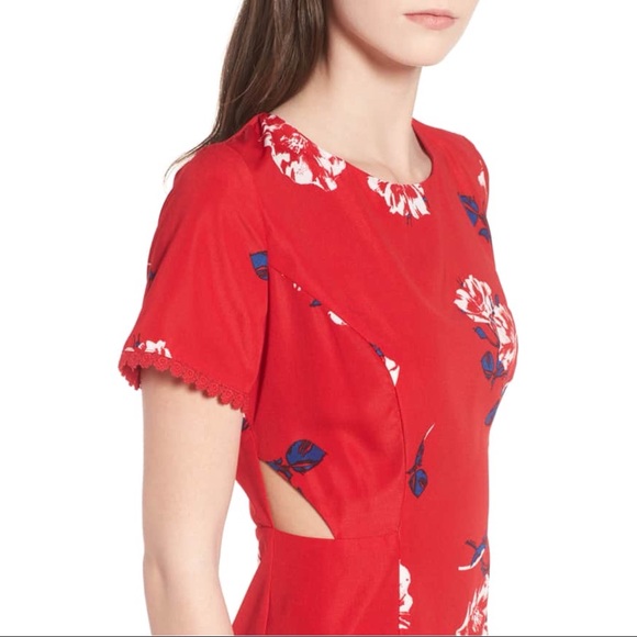 NWOT SOCIALITE Red Strappy Back Mini Dress Small - Picture 8 of 8